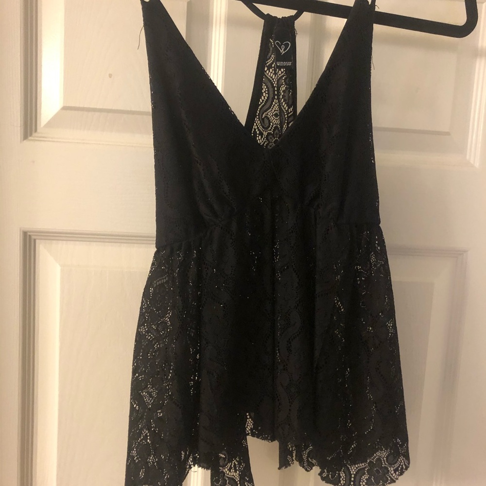 Black tank top